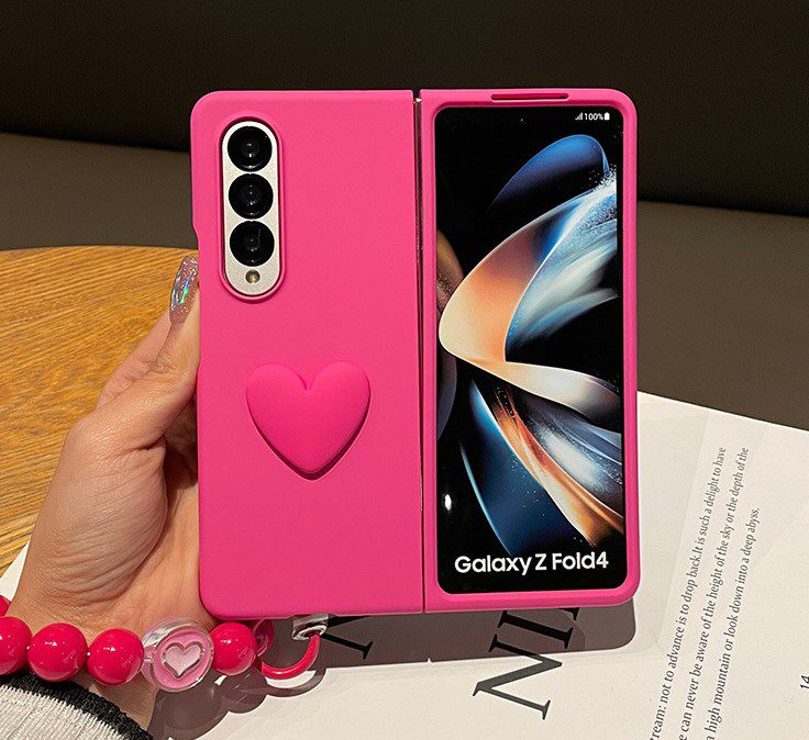 Cute Heart Samsung Fold Case - ThePhoneCart