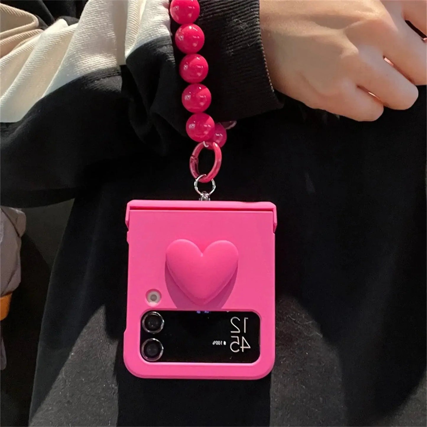 Cute Heart Samsung Flip Case - ThePhoneCart