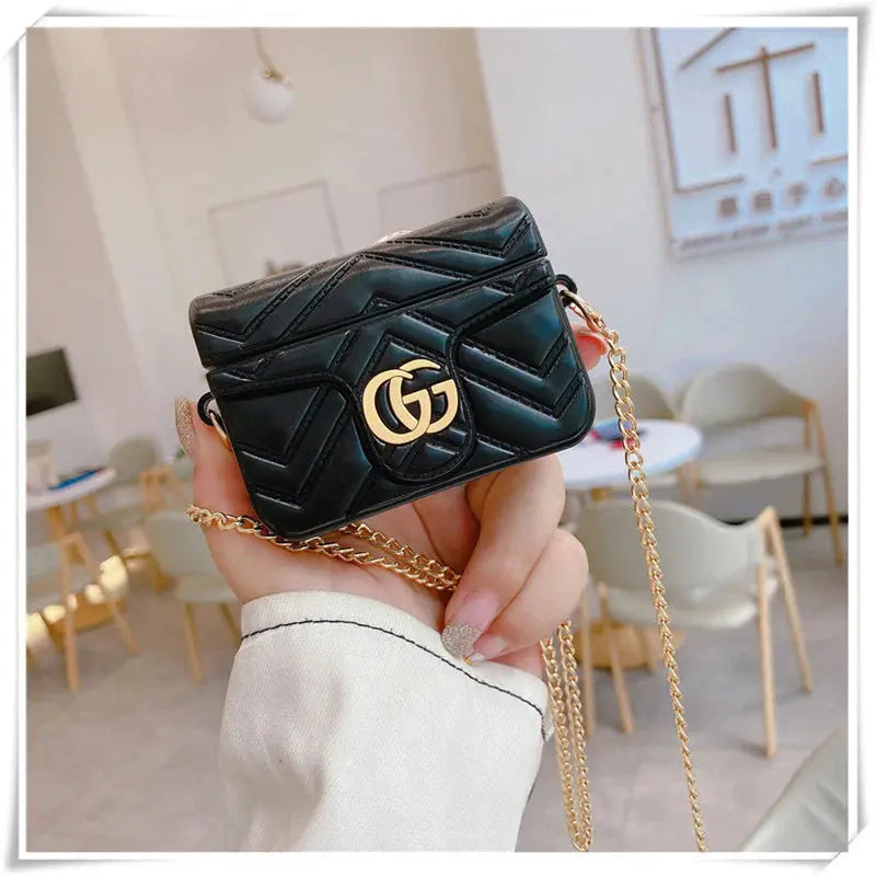 Black GC Suitcase Airpod Case - ThePhoneCart