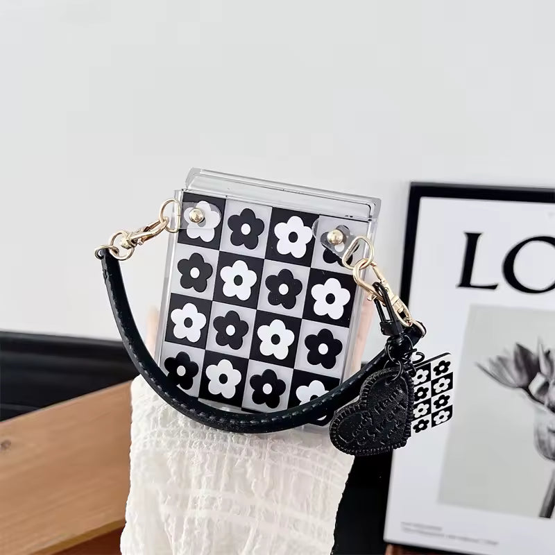 Floral Chess Samsung Flip Case