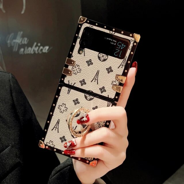 Retro Square Samsung Case with Ring Holder - ThePhoneCart