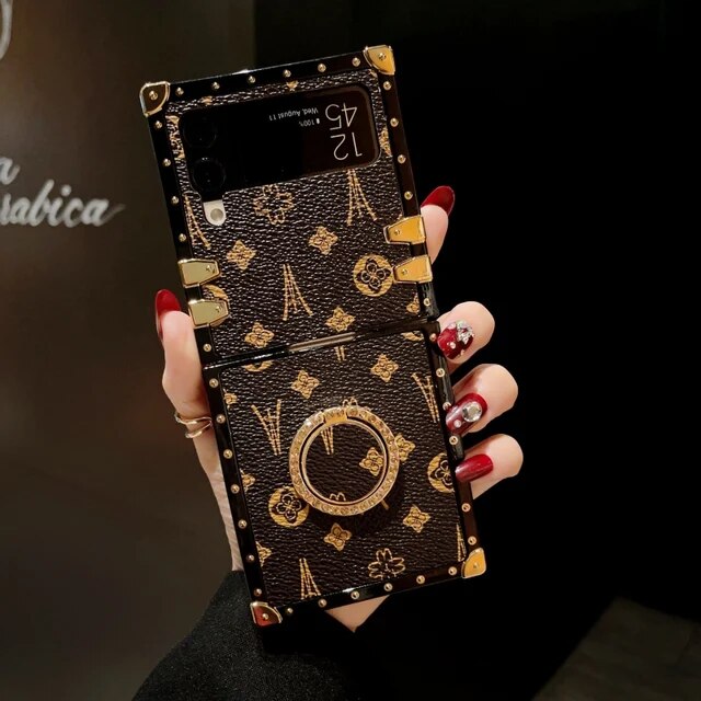Retro Square Samsung Case with Ring Holder - ThePhoneCart