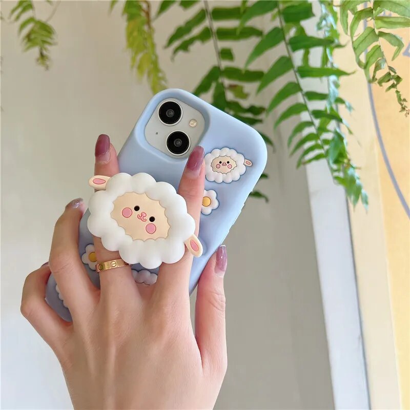 3-D Cloud Sheep Face iPhone Case - ThePhoneCart