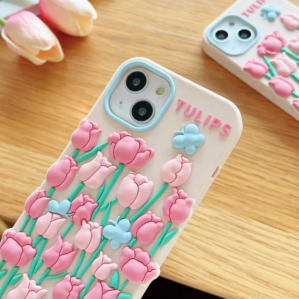 Pink Soft Tulip Case - ThePhoneCart