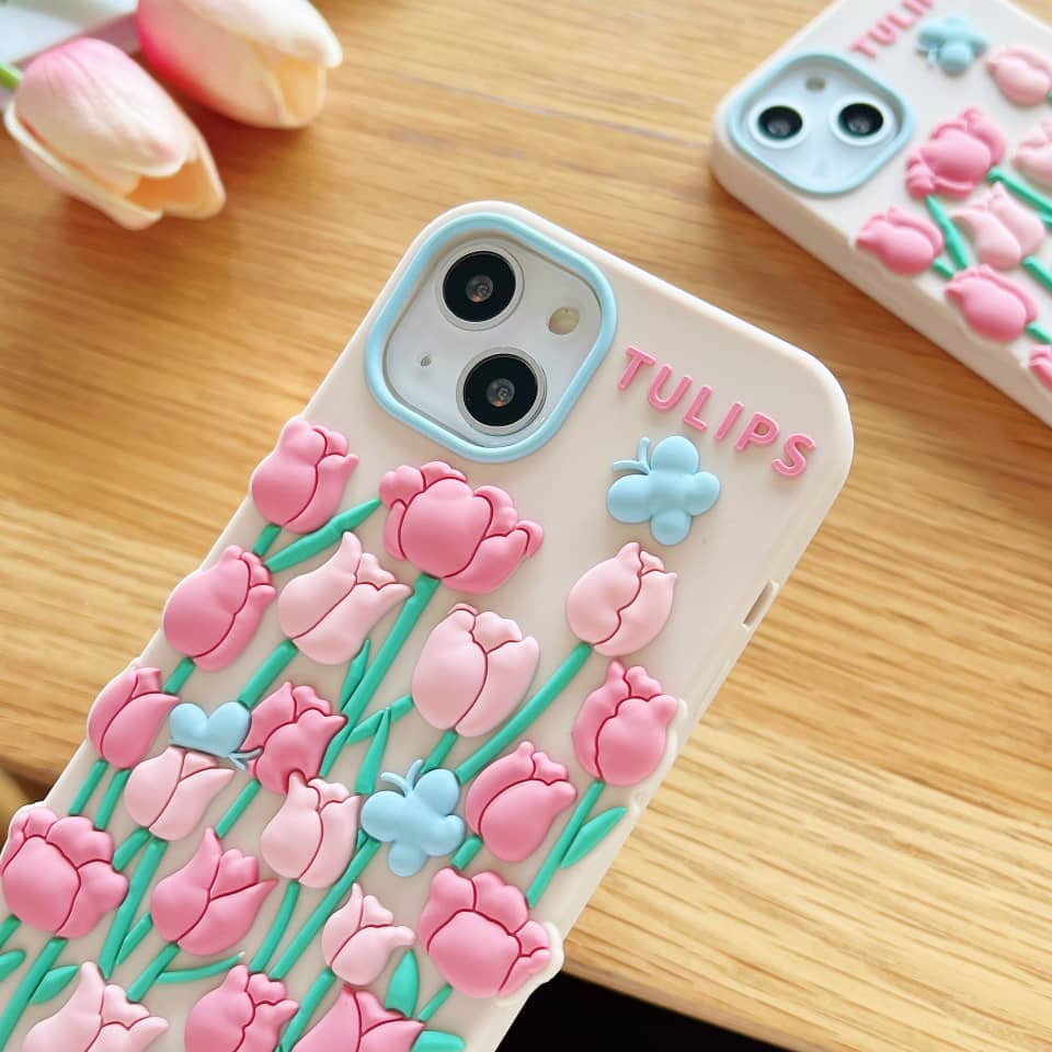 Pink Soft Tulip Case - ThePhoneCart