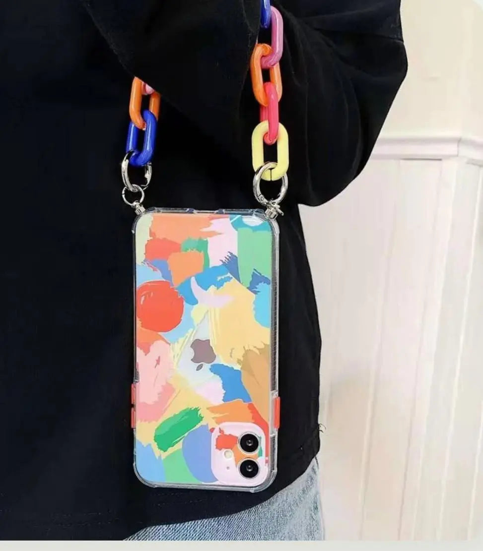 Artsy Painted Chain Phone Case - ThePhoneCart