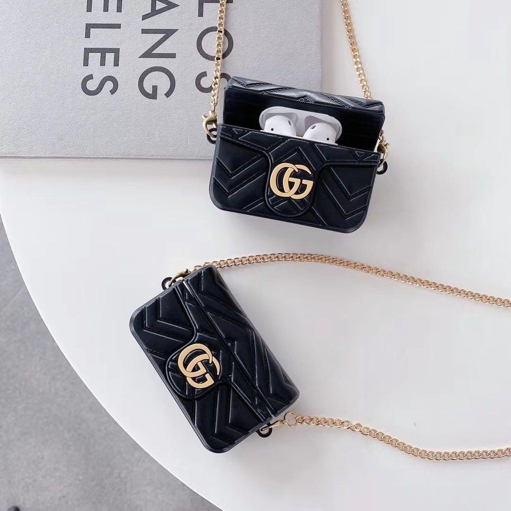 Black GC Suitcase Airpod Case - ThePhoneCart