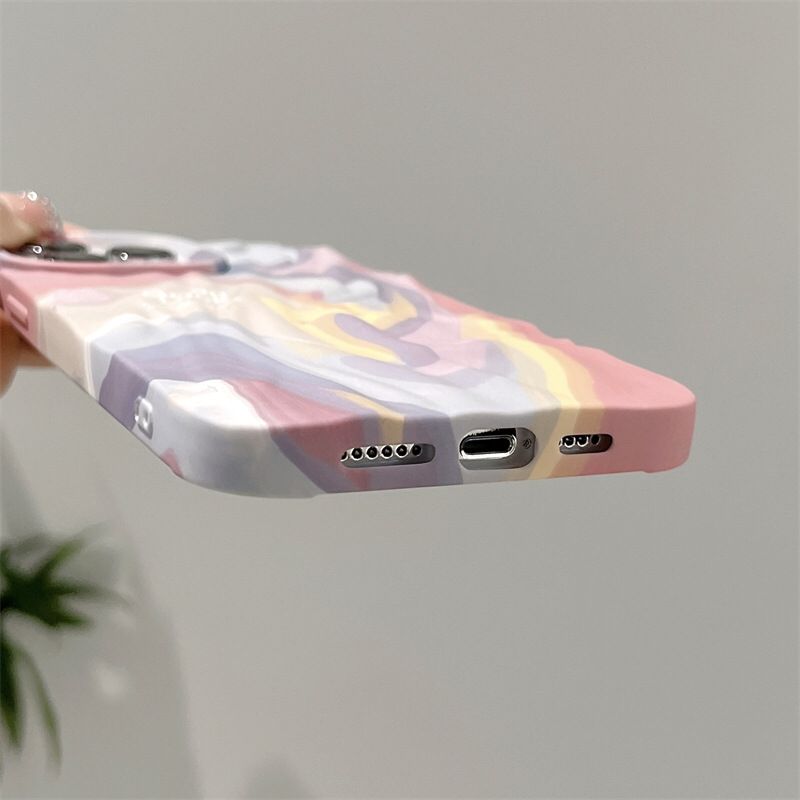 Multi Color Wavy Texture iPhone Case - ThePhoneCart