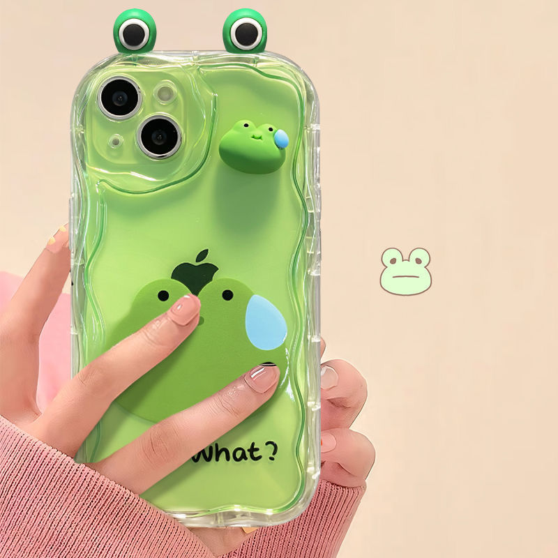 Transparent Cute 3D WHAT? Cover - ThePhoneCart
