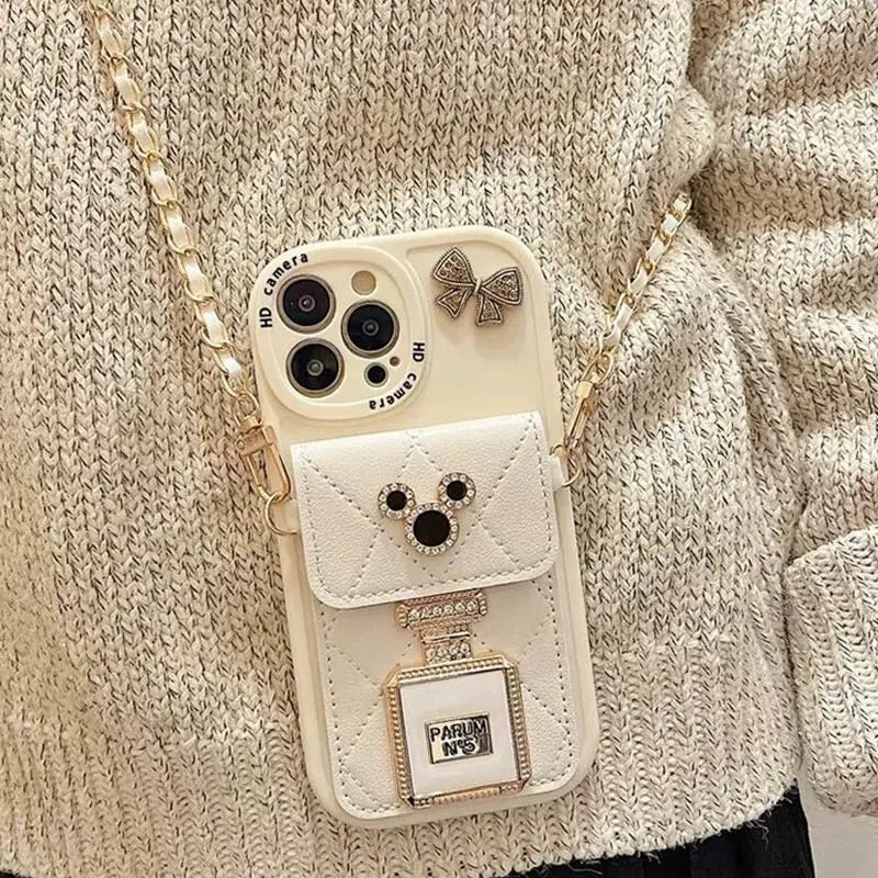 Luxury Pocket Chain iPhone Cover - ThePhoneCart