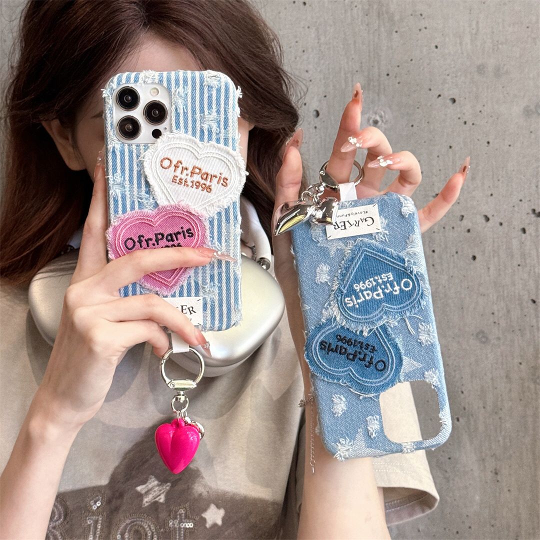 Paris 1996 Denim iPhone Covers With Charm - ThePhoneCart