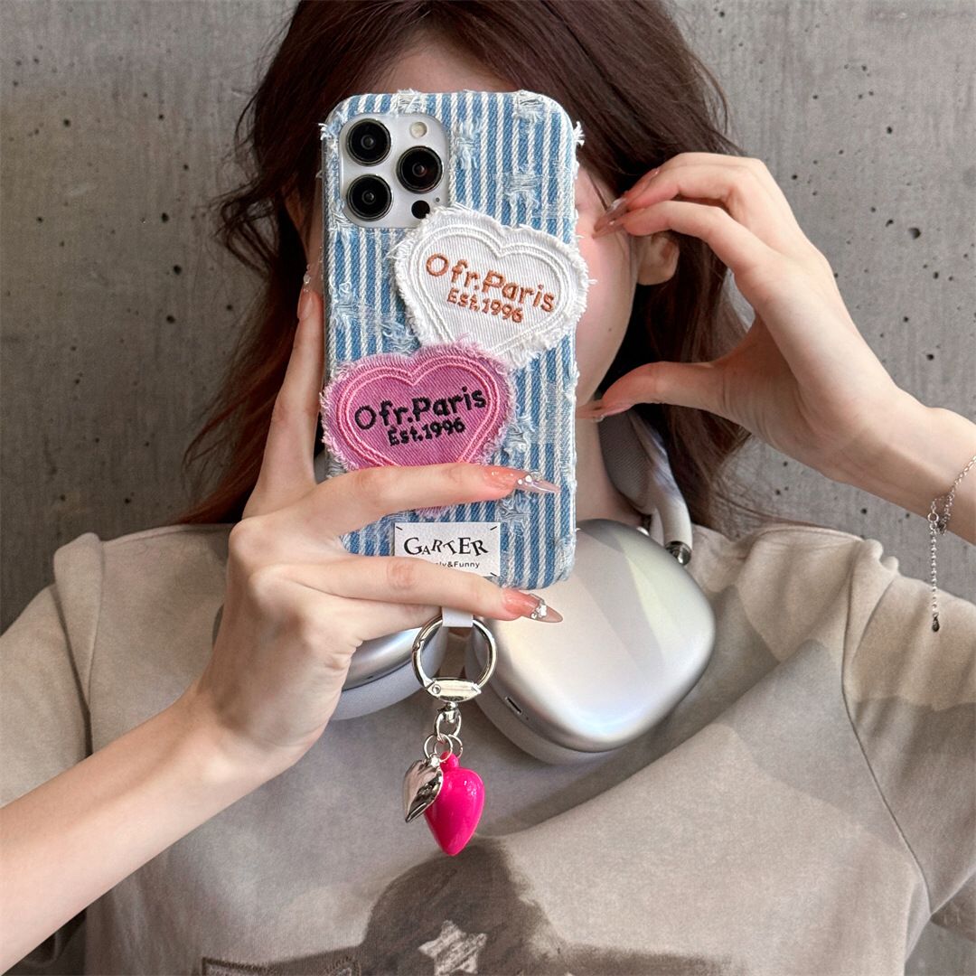 Paris 1996 Denim iPhone Covers With Charm - ThePhoneCart