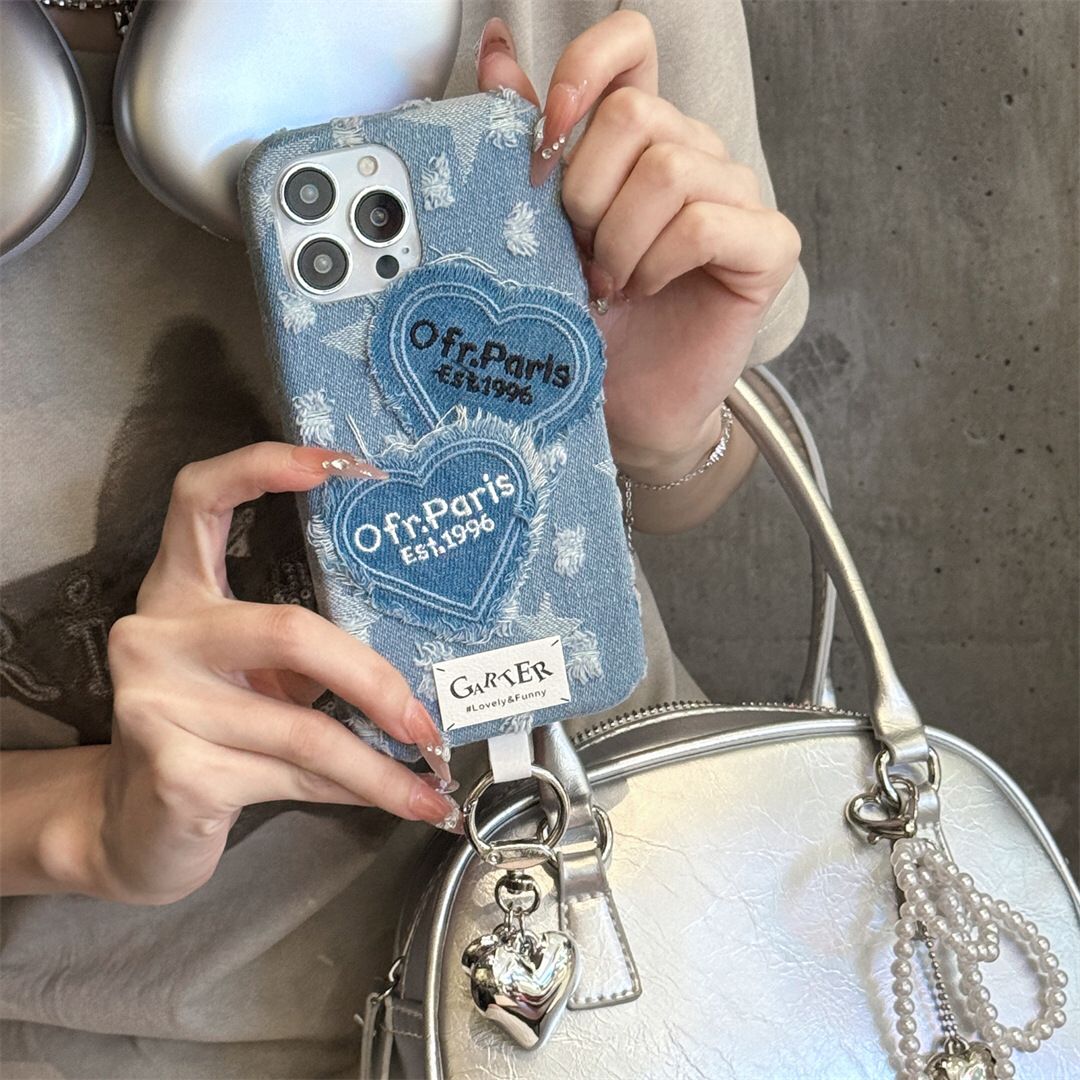 Paris 1996 Denim iPhone Covers With Charm - ThePhoneCart