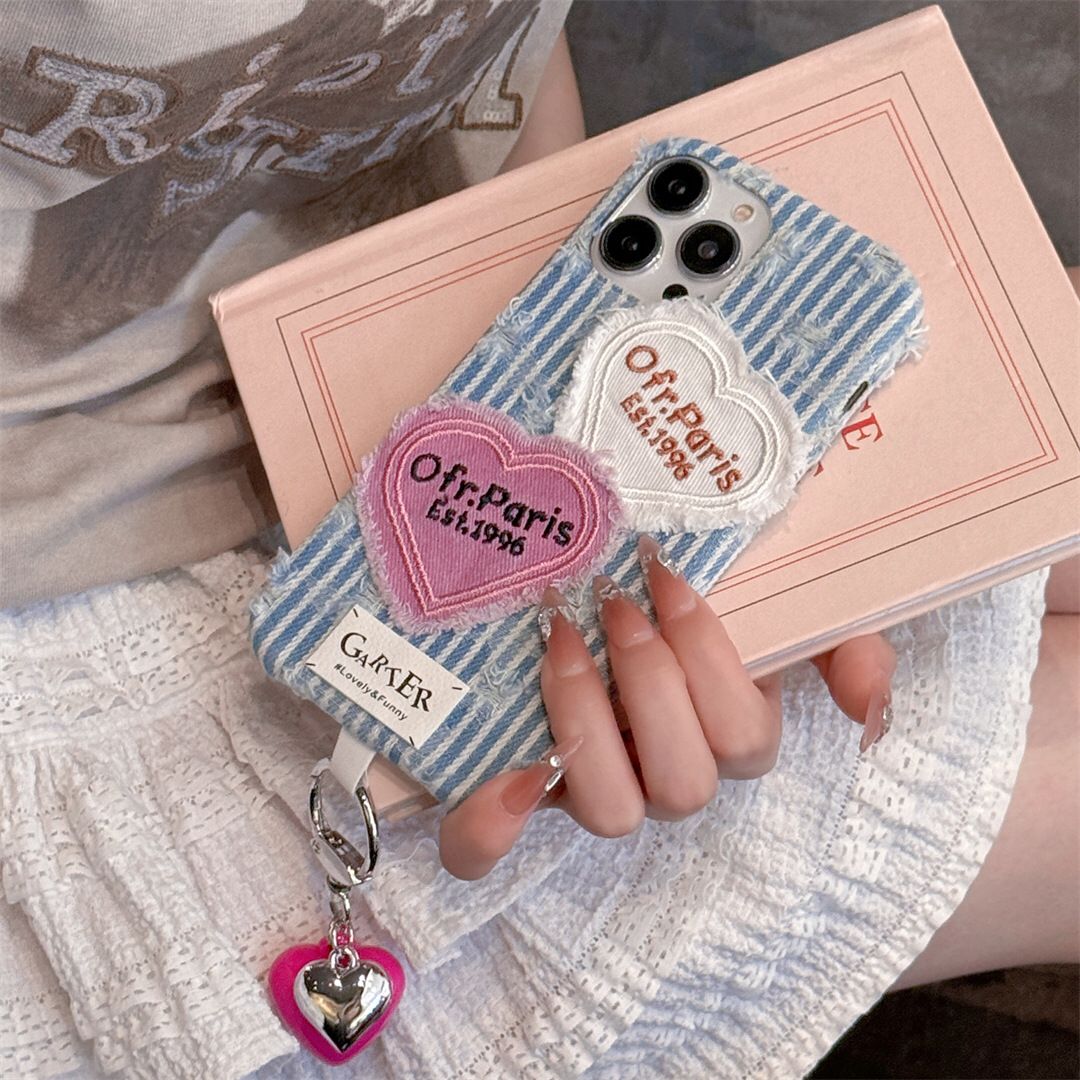 Paris 1996 Denim iPhone Covers With Charm - ThePhoneCart