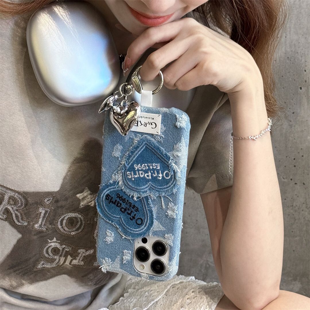 Paris 1996 Denim iPhone Covers With Charm - ThePhoneCart