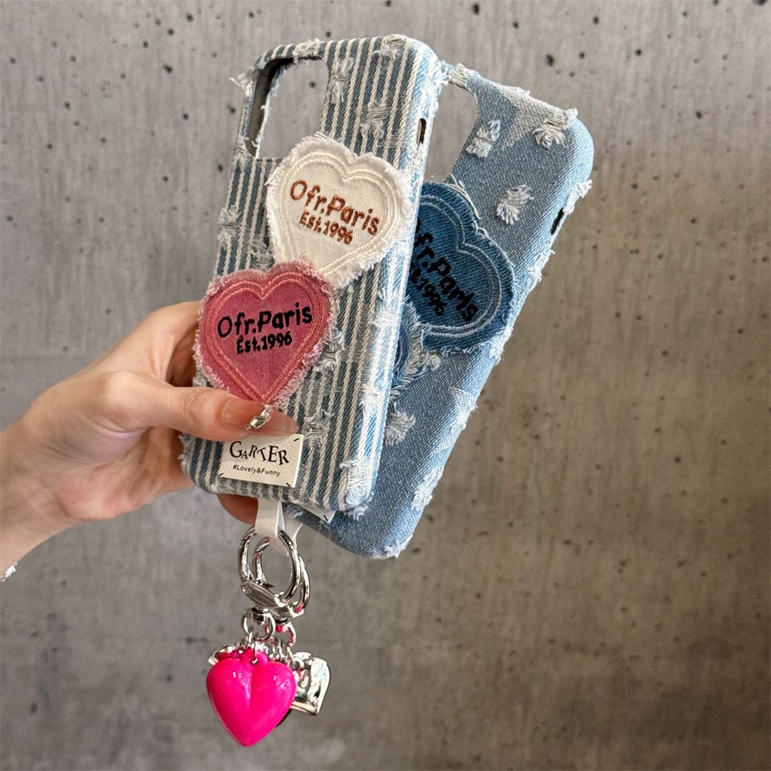 Paris 1996 Denim iPhone Covers With Charm - ThePhoneCart