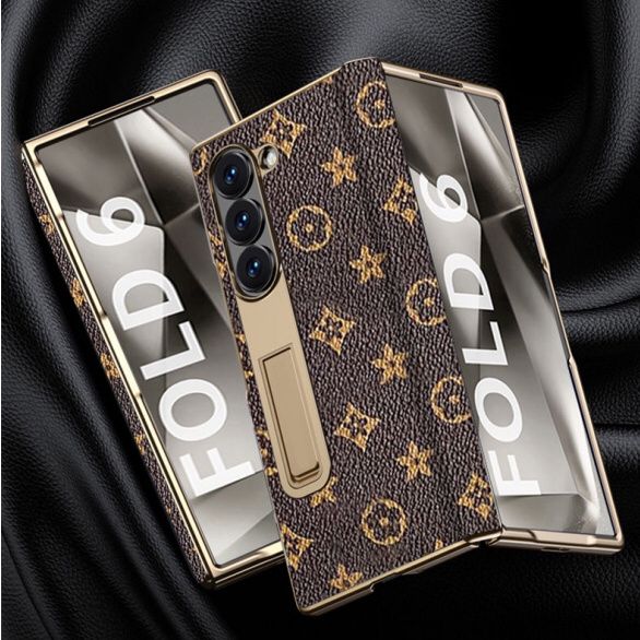 Luxury LV leather Samsung Fold Case (Prepaid Only)