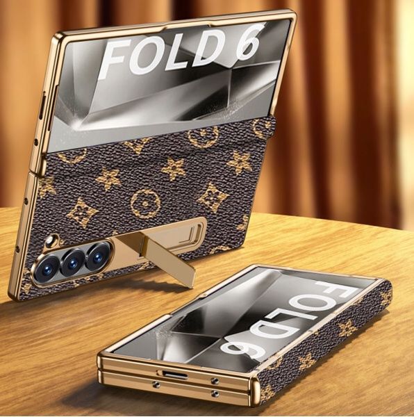 Luxury LV leather Samsung Fold Case (Prepaid Only)