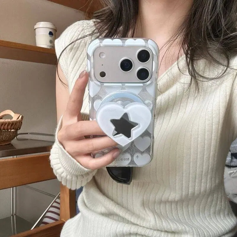 Love Star With Magnetic Holder iPhone Cover ThePhoneCart
