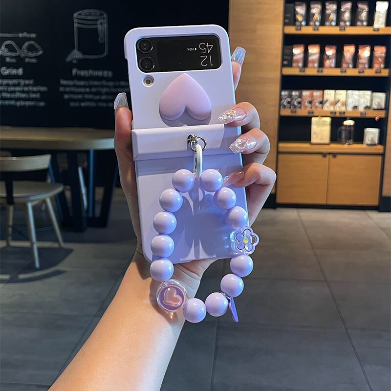 Cute Heart Samsung Flip Case - ThePhoneCart