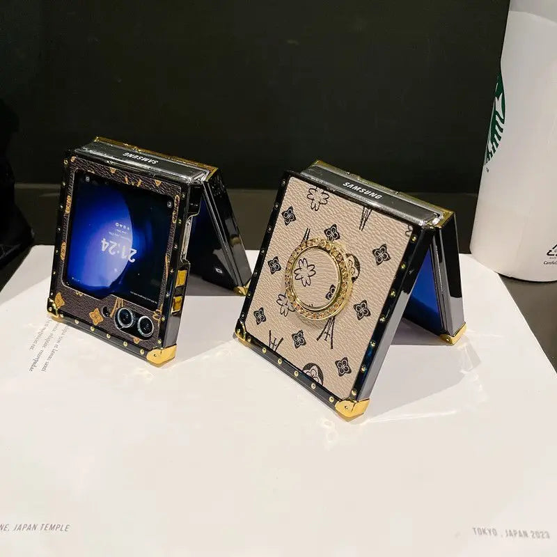 Retro Square Samsung Case with Ring Holder - ThePhoneCart