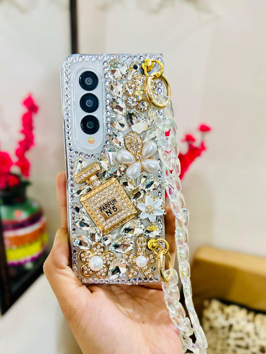 Rhinestone Crystal Samsung Fold Case - ThePhoneCart