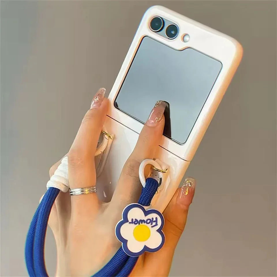 Icey Blue Rope Samsung Flip Case - ThePhoneCart