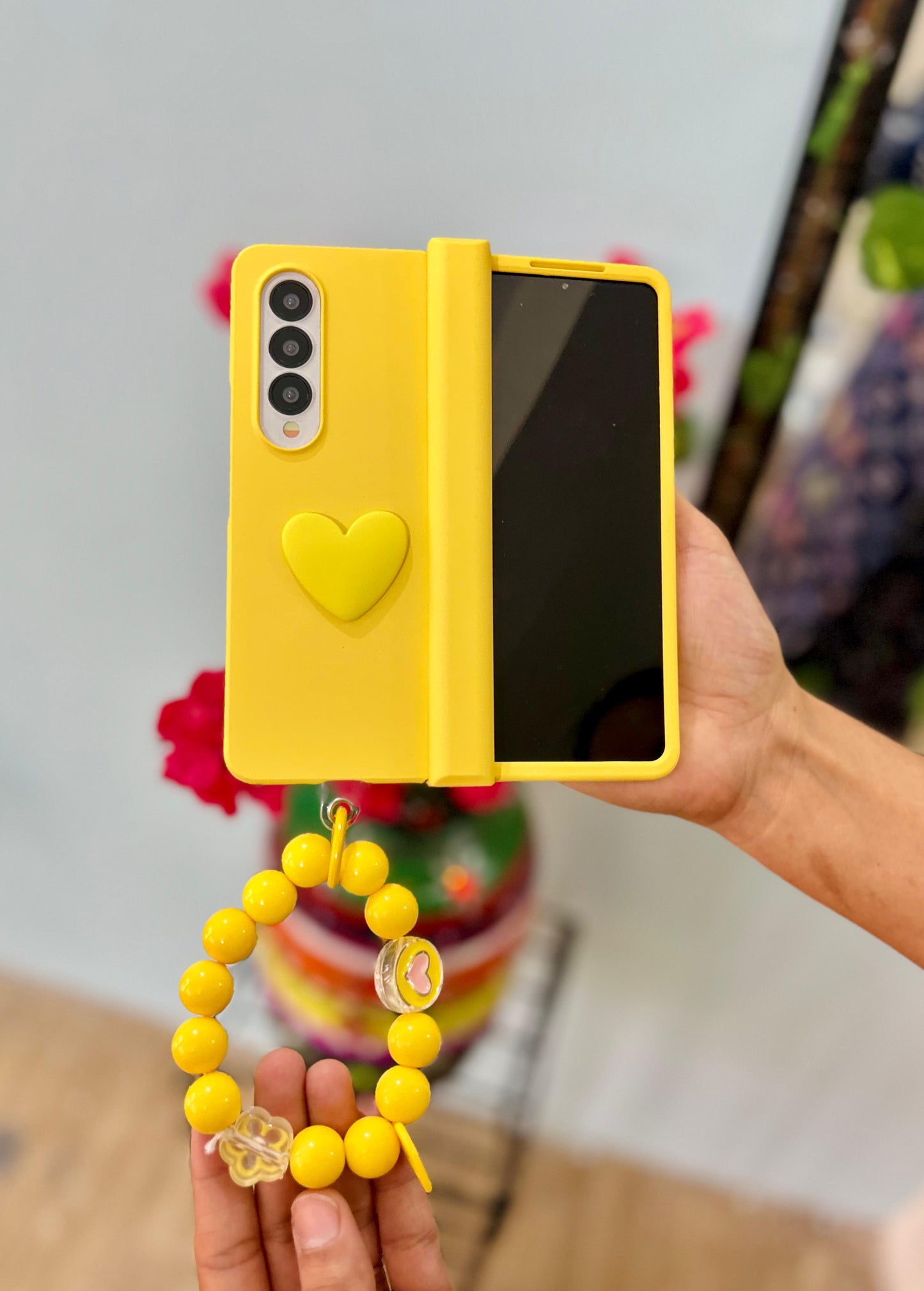 Cute Heart Samsung Fold Case - ThePhoneCart
