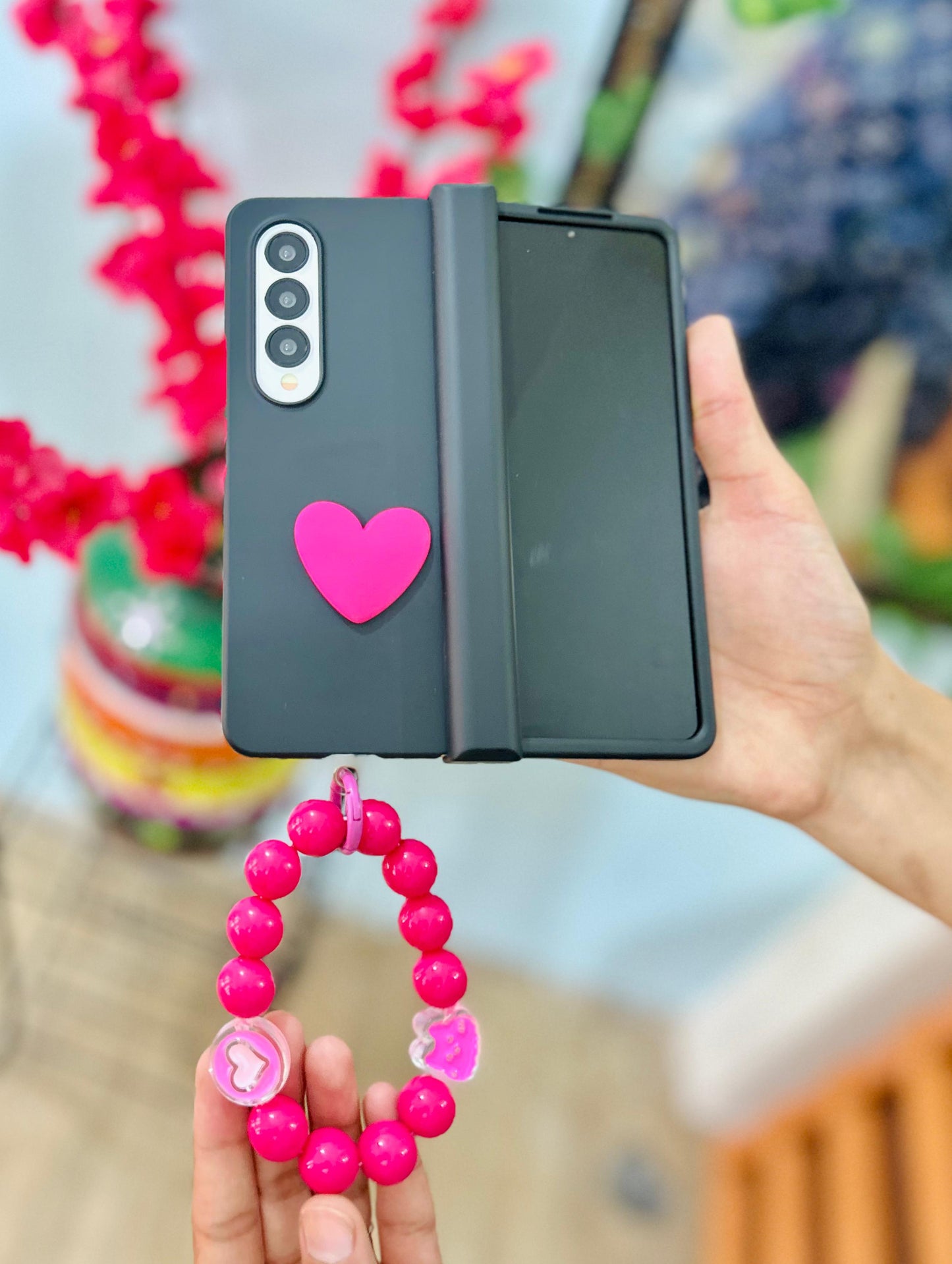 Cute Heart Samsung Fold Case - ThePhoneCart