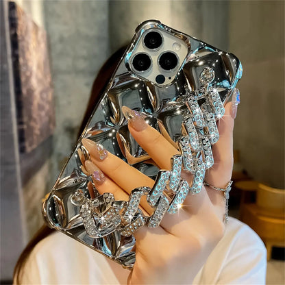 Platinum Quad Studded Chain Case - ThePhoneCart