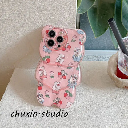 Pink Puffy Cat - ThePhoneCart