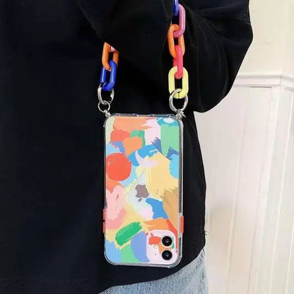 Artsy Painted Chain Phone Case - ThePhoneCart