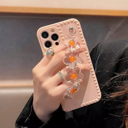 Peach Flower Chain Case - ThePhoneCart