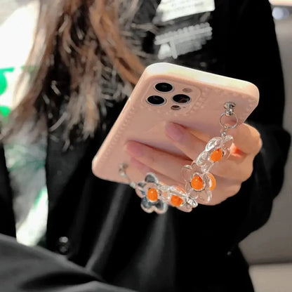 Peach Flower Chain Case - ThePhoneCart