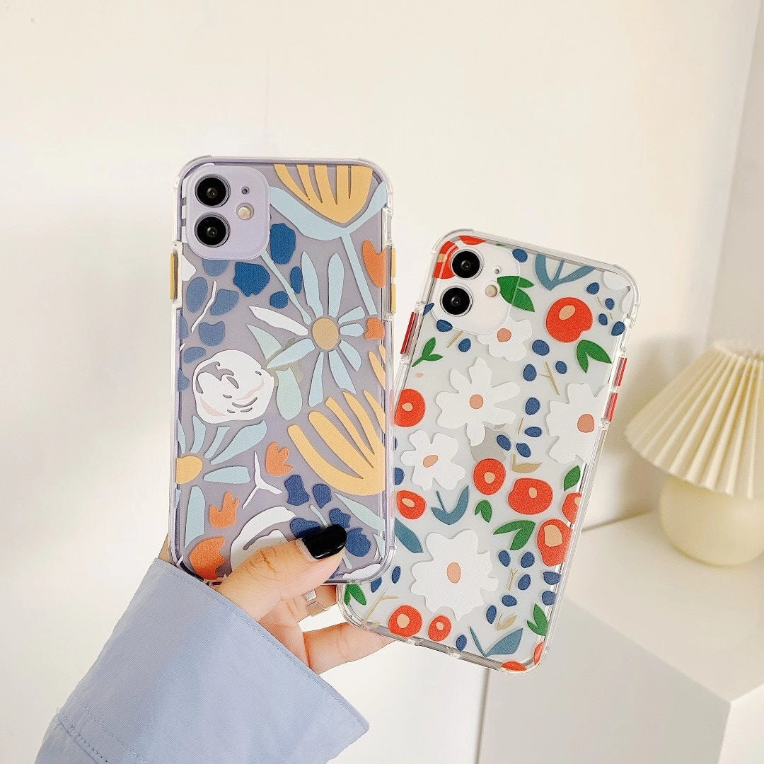 Adorable Flower Transparent Case