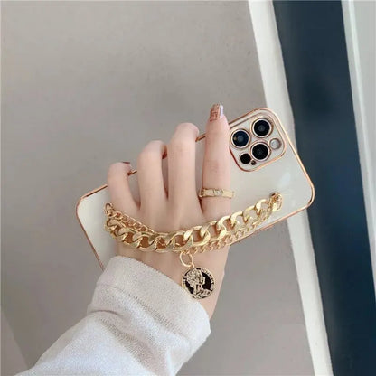 Royal White Gold Chain Case - ThePhoneCart