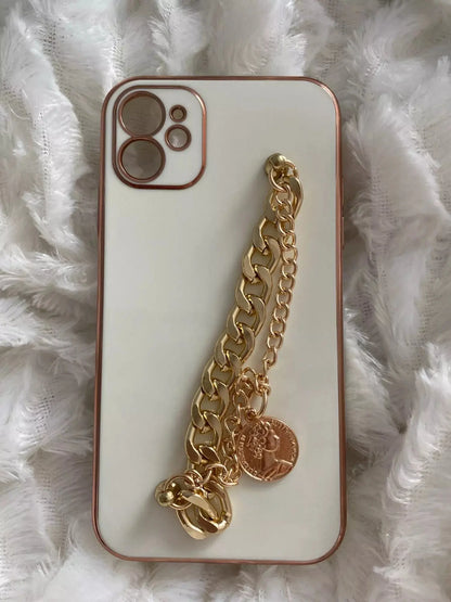 Royal White Gold Chain Case - ThePhoneCart