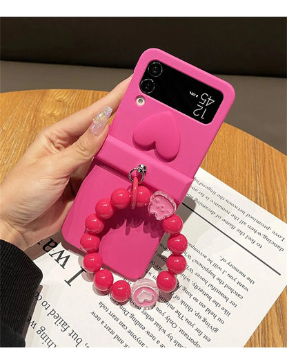 Cute Heart Samsung Flip Case - ThePhoneCart