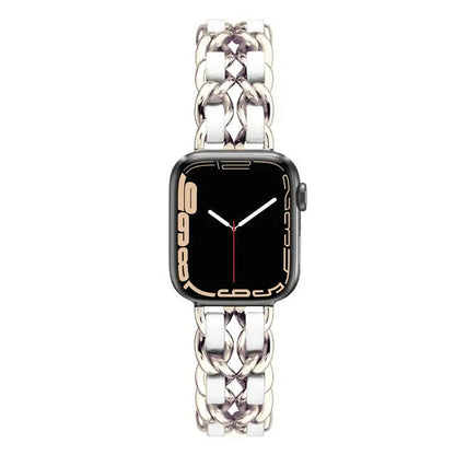 Luxury Criss-Cross Metal Chain Apple Watch Strap [STRAP ONLY] - ThePhoneCart