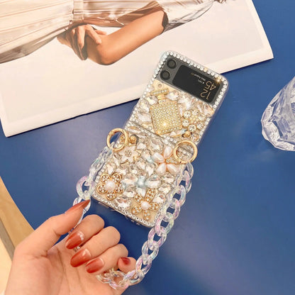 Rhinestone Crystal Samsung Flip Case - ThePhoneCart
