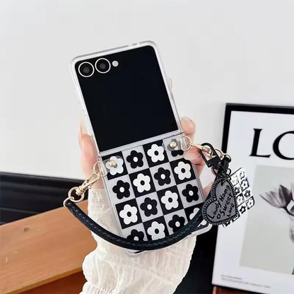 Floral Chess Samsung Flip Cover ThePhoneCart