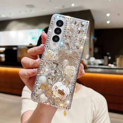 BLINGY Pumpkin Flower Flip-Fold case