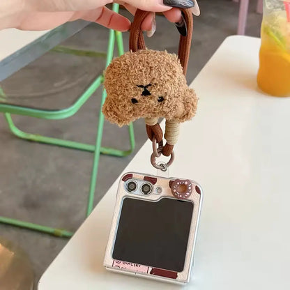 3D Caffenut Bear Samsung Flip Cover ThePhoneCart