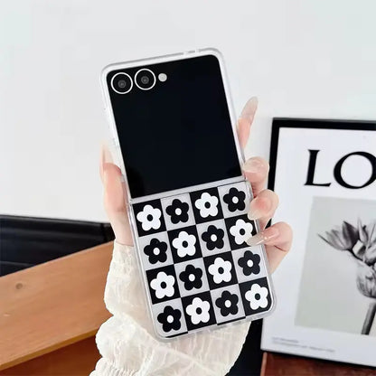 Floral Chess Samsung Flip Cover ThePhoneCart