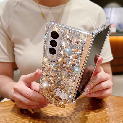 BLINGY Pumpkin Flower Flip-Fold case