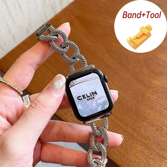 Hollow Metal Apple Watch Strap [STRAP ONLY] - ThePhoneCart