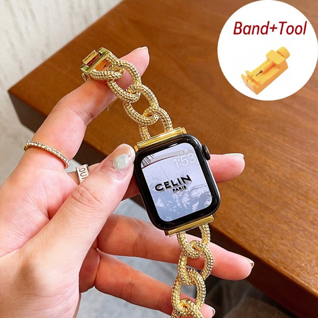 Hollow Metal Apple Watch Strap [STRAP ONLY] - ThePhoneCart