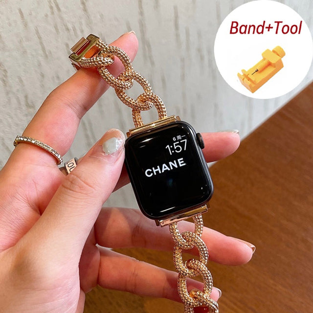 Hollow Metal Apple Watch Strap [STRAP ONLY] - ThePhoneCart