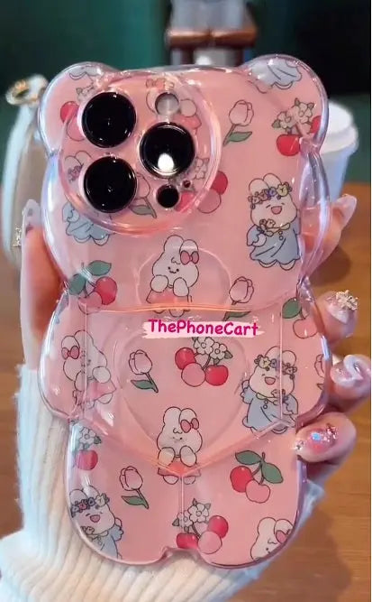Pink Puffy Cat - ThePhoneCart