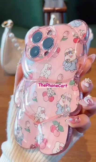 Pink Puffy Cat - ThePhoneCart